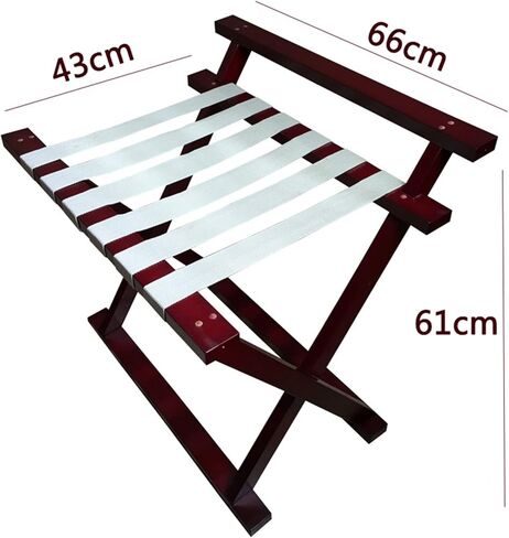 Luggage rack,Room Luggage Holder,Hotel Wooden Folding Luggage Rack With Shelf,Suitcase Stand for Guest Room,Bedroom,Hotel Leisure Organization Storage Cabinet in Kuwait