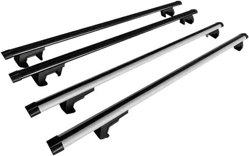 Universal Roof Luggage Rack Frame Crossbar Aluminum Alloy with Lock in Kuwait