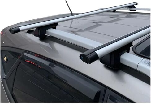 Universal Roof Luggage Rack Frame Crossbar Aluminum Alloy with Lock in Kuwait