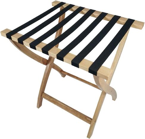 Luggage rack,Wood Color Hotel Luggage Rack for Guest Room Folding Suitcase Rack Collapsible Carry On Holder Bedroom for Bedroom,Guest Room, or Hotel Sturdy Wooden in Kuwait