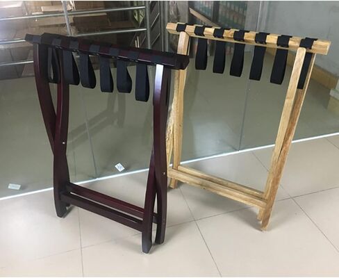 Luggage rack,Wood Color Hotel Luggage Rack for Guest Room Folding Suitcase Rack Collapsible Carry On Holder Bedroom for Bedroom,Guest Room, or Hotel Sturdy Wooden in Kuwait