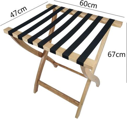 Luggage rack,Wood Color Hotel Luggage Rack for Guest Room Folding Suitcase Rack Collapsible Carry On Holder Bedroom for Bedroom,Guest Room, or Hotel Sturdy Wooden in Kuwait