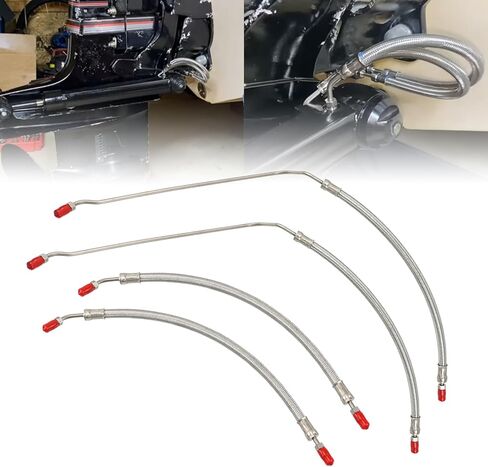 Power Trim Tilt Hydraulic Ram Cylinder Hose Kit Compatible with Mercruiser Alpha One Gen I 16-3/16" Gen II & Bravo 1/2/3 Drives Replaces 32-99904 32-864959 32-864960 in Kuwait