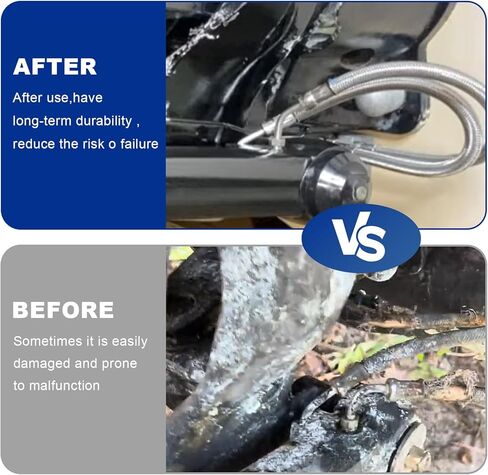 Power Trim Tilt Hydraulic Ram Cylinder Hose Kit Compatible with Mercruiser Alpha One Gen I 16-3/16" Gen II & Bravo 1/2/3 Drives Replaces 32-99904 32-864959 32-864960 in Kuwait