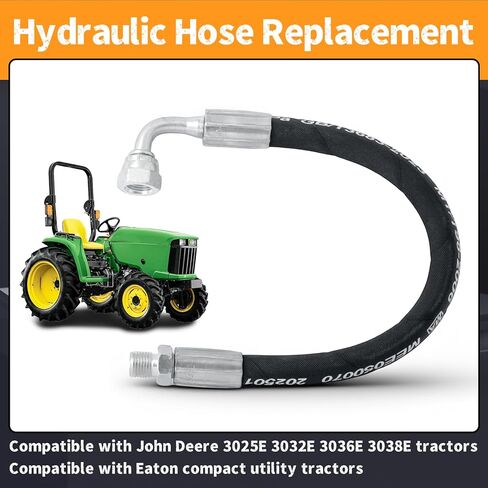 LVA15654 Hydraulic Hose Replacement for John Deere 3025E 3032E 3036E 3038E for Eaton Compact Utility Tractor, Steering 32/3 Oil Line 5800 Psi in Saudi Arabia