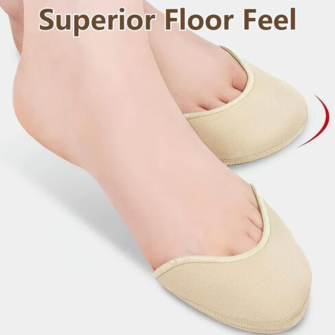 Toe Pads for Pointe Shoes Set (4 Pairs), Breathable Silicone Toe Pads with Holes & Soft Fabric Ballet Toe Pads, Gel Pointe Shoe Toe Pad Cushion Protectors for Dancers & High Heels Relief in Kuwait