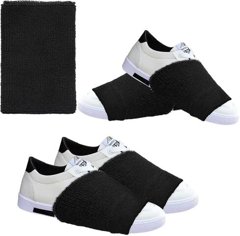 Sock Shoes for Dancing, 2 Pairs Dance Socks Non-Slip, 4.7"x3.3"Dance Foot Covers for Hip Hop, Shoe Covers Over Sneaker in Kuwait