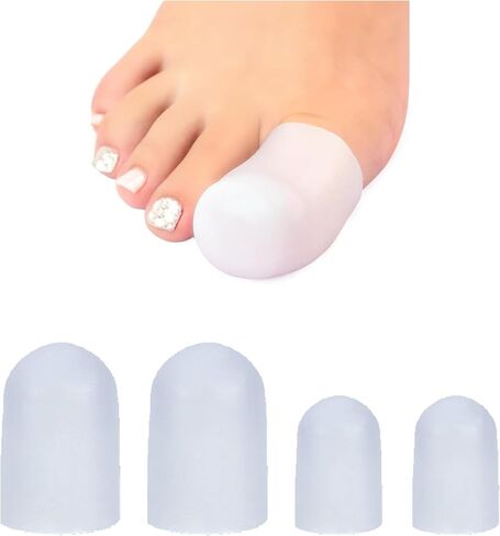 Ballet Toe Pads & Toe Caps Set for Pointe Shoes, Dance Toe Undies Dancer Foot Pads - 2M/2L Sizes in Kuwait