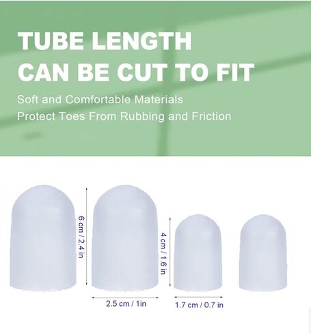 Ballet Toe Pads & Toe Caps Set for Pointe Shoes, Dance Toe Undies Dancer Foot Pads - 2M/2L Sizes in Kuwait