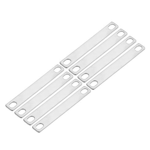 MECCANIXITY 8 Pcs Bus Bars Connector Bus Bar, Hole Spacing 2.76" Thickness 1.5MM Nickel-Plated Surface for Lithium Battery 3.2V 50Ah 100Ah 280Ah LiFePO4 Cells, Silver in Saudi Arabia