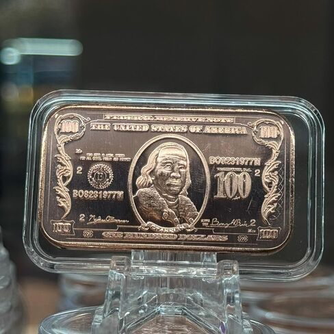 20 Count x 1 oz Copper $100 Bars w/ 1 Tube for Easy Storage in Saudi Arabia