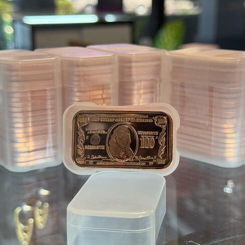 20 Count x 1 oz Copper $100 Bars w/ 1 Tube for Easy Storage in Saudi Arabia