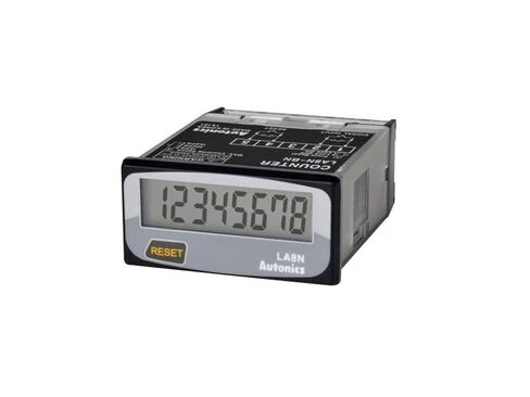 Autonics Counter, Totalizer, 1/32 DIN, 8 Digit LCD, 20 CPS, Selectable Front Reset Key, Voltage Input in Kuwait