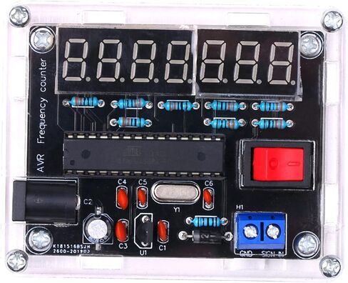 Frequency Meter,10MHz Frequency Meter DIY Kit Frequency Counter AVR Frequency with Shell Counter Cymometer Frequency Measurement 0.000 001Hz Resolution in Saudi Arabia