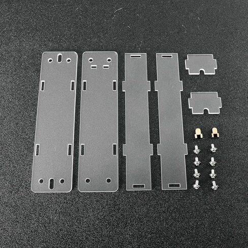 1 Set Transparent Acrylic Protective Case for PLJ-8LED-H Frequency Counter Module 0.1MHz–1000MHz Display in Saudi Arabia