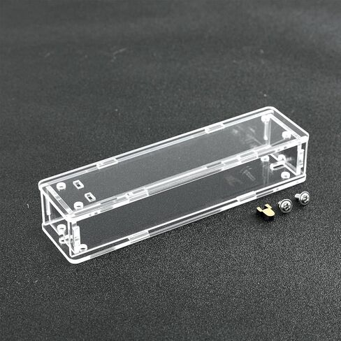 1 Set Transparent Acrylic Protective Case for PLJ-8LED-H Frequency Counter Module 0.1MHz–1000MHz Display in Saudi Arabia