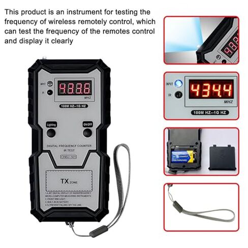 Remote Key Fob Frequency Tester for Accurate Detection of Car Keys Electric Door Controllers Garage Doors with Infrared Detection Key Fob Tester in Saudi Arabia