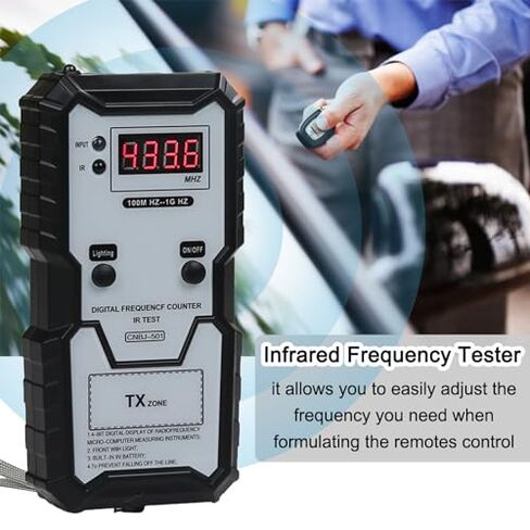 Remote Key Fob Frequency Tester for Accurate Detection of Car Keys Electric Door Controllers Garage Doors with Infrared Detection Key Fob Tester in Saudi Arabia