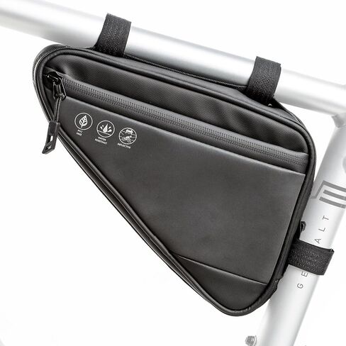 Bike Bag, Waterproof Bike Frame Bag Reflective Bicycle Storage Triangle Bag with two Side Pockets for Mountain MTB Road Bike, Cycling Bike Acessories (2L) in Saudi Arabia