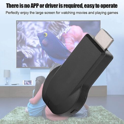 Display Dongle Adapter, for Airplay Miracast, Tv Mirroring Device, Screen Mirroring Adapter for Tv, Built in, 1080P Output, Adapter for Phone/Tablet in Saudi Arabia