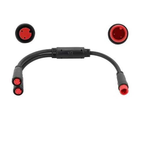 كابل EBIKE 2 دبوس؛ سلك تمديد 1T2 Y-Splitter للدراجة الإلكترونية، نوع جوليت، مناسب لمفتاح قطع الفرامل، المصباح الأمامي، الخانق، أجهزة استشعار مساعدة الدواسة، 7.9 بوصة، تصميم مقاوم للماء in Kuwait