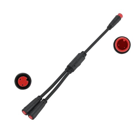 كابل EBIKE 2 دبوس؛ سلك تمديد 1T2 Y-Splitter للدراجة الإلكترونية، نوع جوليت، مناسب لمفتاح قطع الفرامل، المصباح الأمامي، الخانق، أجهزة استشعار مساعدة الدواسة، 7.9 بوصة، تصميم مقاوم للماء in Kuwait