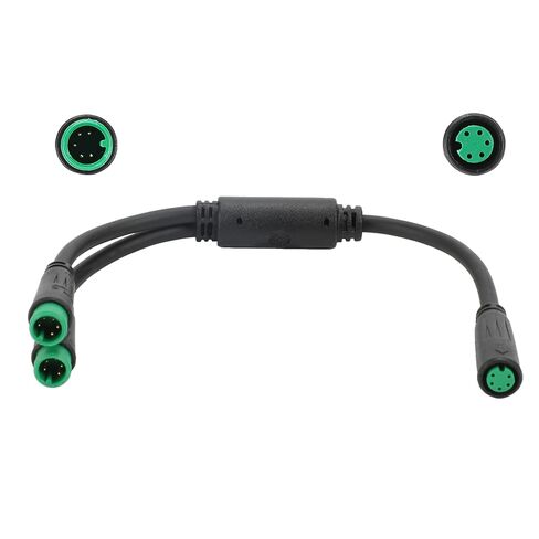 كابل EBIKE 2 دبوس؛ سلك تمديد 1T2 Y-Splitter للدراجة الإلكترونية، نوع جوليت، مناسب لمفتاح قطع الفرامل، المصباح الأمامي، الخانق، أجهزة استشعار مساعدة الدواسة، 7.9 بوصة، تصميم مقاوم للماء in Kuwait