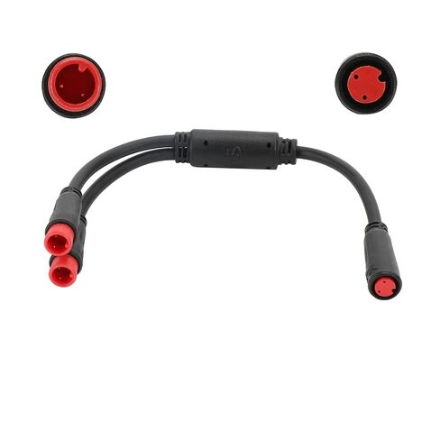 كابل EBIKE 2 دبوس؛ سلك تمديد 1T2 Y-Splitter للدراجة الإلكترونية، نوع جوليت، مناسب لمفتاح قطع الفرامل، المصباح الأمامي، الخانق، أجهزة استشعار مساعدة الدواسة، 7.9 بوصة، تصميم مقاوم للماء in Kuwait