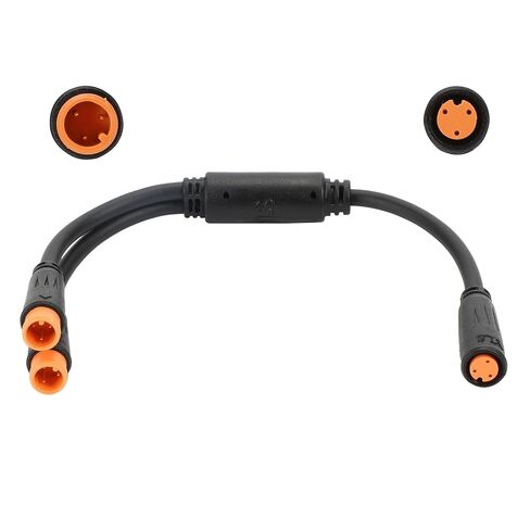 كابل EBIKE 2 دبوس؛ سلك تمديد 1T2 Y-Splitter للدراجة الإلكترونية، نوع جوليت، مناسب لمفتاح قطع الفرامل، المصباح الأمامي، الخانق، أجهزة استشعار مساعدة الدواسة، 7.9 بوصة، تصميم مقاوم للماء in Kuwait