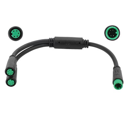 كابل EBIKE 2 دبوس؛ سلك تمديد 1T2 Y-Splitter للدراجة الإلكترونية، نوع جوليت، مناسب لمفتاح قطع الفرامل، المصباح الأمامي، الخانق، أجهزة استشعار مساعدة الدواسة، 7.9 بوصة، تصميم مقاوم للماء in Kuwait