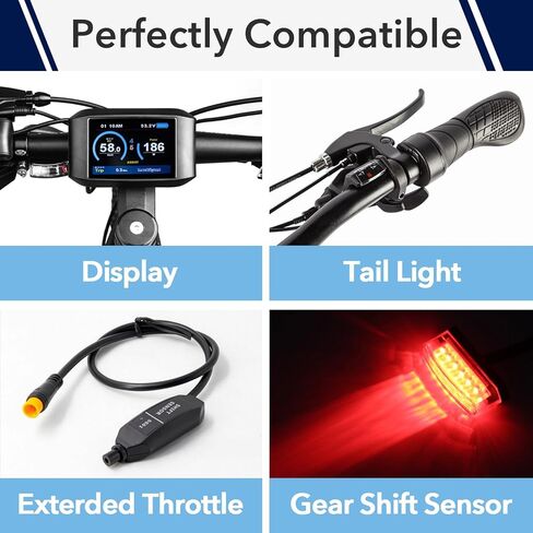 5 Pin Male to Male Ebike Extension Cable for Julet, Compatible with Expand Ebike Light and Twist Throttle, Ebike 5 Pin Display Extended Cable in Saudi Arabia