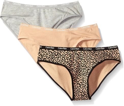 Calvin Klein Big Girls' Ck 3 Pack Chrome Fashion Bikini Briefs in Saudi Arabia