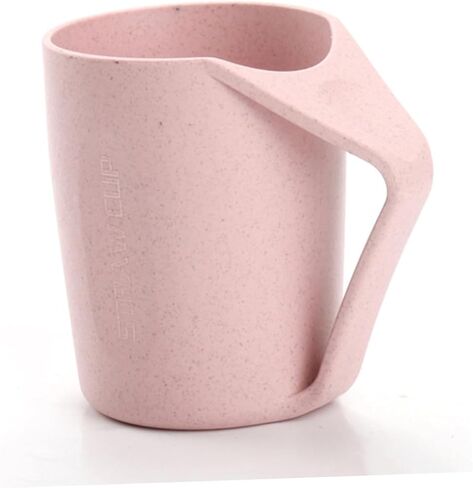 LIFKOME 6Pcs Wheat Straw Toothbrush Cups Simple Drinking Mugs for Adults Students Versatile Wash Cups Smooth Design Random in Saudi Arabia