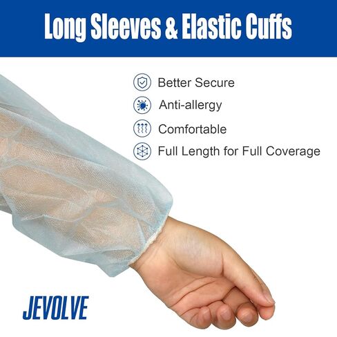 10 Pcs Disposable PPE Isolation Medical Gowns | Level 1 Polypropylene Lab Gowns | Full Back Coverage Double Tie Closure Knit Cuffs SMS 25 GSM Material Universal Size in Saudi Arabia