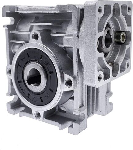 مشغل إلكتروني بتيار مستمر، مخفض سرعة دودة DC، مخفض سرعة علبة التروس الدودية للمبتدئين الإلكترونيين NEMA 23، علبة التروس RV030 14 مم الإخراج 5:1-80:1، أجزاء المحرك DIY: 80 إلى 1) (اللون: Mul in Kuwait