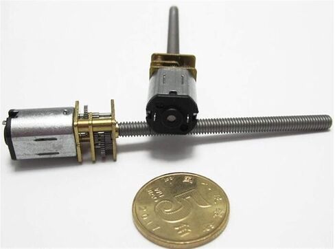 مشغل إلكتروني بتيار مستمر 3 فولت 6 فولت 12 فولت، مشغل إلكتروني ميتال جير، مع محركات صغيرة من الفولاذ المقاوم للصدأ لعجلة التروس، مشغل إلكتروني لتقليل المسمار N20، أجزاء المحرك DIY: 300 دورة في الدقيقة، الجهد: 12 فولت) (اللون in Kuwait