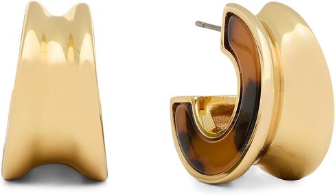 Kate Spade New York, Womens, Hoops, Clear/Gold, One Size in Kuwait