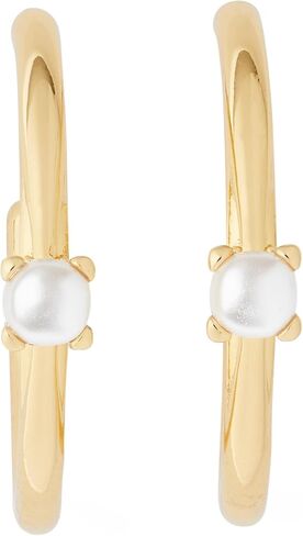 Kate Spade New York, Womens, Hoops, Clear/Gold, One Size in Kuwait