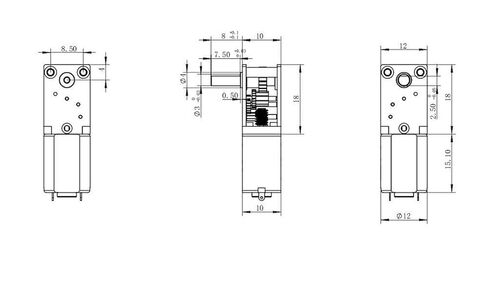 dc electronic starter N20 Geared electronic starter, Turbo Worm Small electronic starter DC 3V 6V 12V 1: 236, Intelligent Robot Electronic Lock Micro DC electronic starter, DIY Driver Parts : 30, Volt in Kuwait