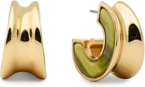Kate Spade New York, Womens, Hoops, Clear/Gold, One Size in Kuwait
