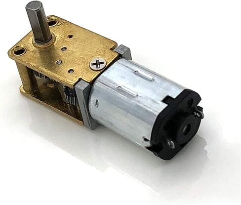 مشغل إلكتروني بتيار مستمر 1 قطعة N20 DC 3V-12V جهاز تشغيل إلكتروني صغير الحجم، مع علبة تروس معدنية كاملة، عزم دوران كبير 90 درجة - محور 15 دورة في الدقيقة - 120 دورة في الدقيقة، أجزاء محرك DIY: 3 فولت 15 دورة في الدقيقة) (الحجم: 12 فولت 60 دورة في الدقيقة in Kuwait