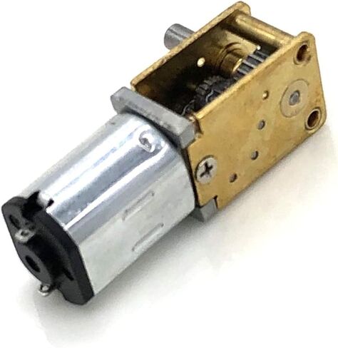 مشغل إلكتروني بتيار مستمر 1 قطعة N20 DC 3V-12V جهاز تشغيل إلكتروني صغير الحجم، مع علبة تروس معدنية كاملة، عزم دوران كبير 90 درجة - محور 15 دورة في الدقيقة - 120 دورة في الدقيقة، أجزاء محرك DIY: 3 فولت 15 دورة في الدقيقة) (الحجم: 12 فولت 60 دورة في الدقيقة in Kuwait