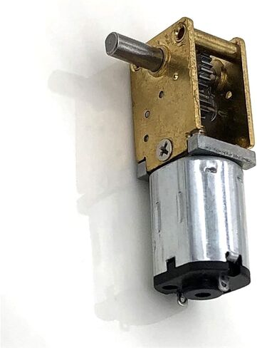 مشغل إلكتروني بتيار مستمر 1 قطعة N20 DC 3V-12V جهاز تشغيل إلكتروني صغير الحجم، مع علبة تروس معدنية كاملة، عزم دوران كبير 90 درجة - محور 15 دورة في الدقيقة - 120 دورة في الدقيقة، أجزاء محرك DIY: 3 فولت 15 دورة في الدقيقة) (الحجم: 12 فولت 60 دورة في الدقيقة in Kuwait