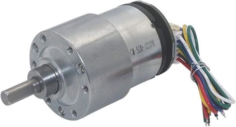 dc electronic starter DIY Dc electronic starter Smart Car Gear electronic starter, JGB37-520 12V Electric Micro DC Geared electronic starter, with Encoder, DIY Driver Parts : 12v 37rpm) ( Color : Silv in Kuwait