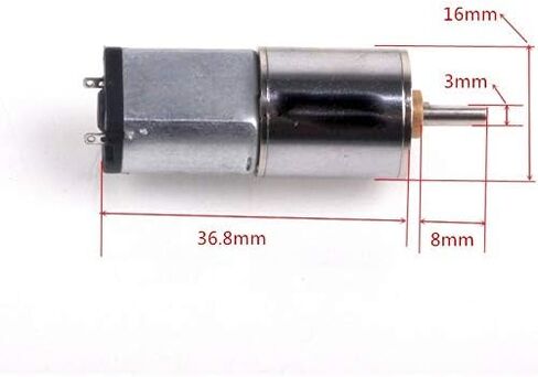مشغل إلكتروني بتيار مستمر قطعة واحدة 16GA-030 كهربائي صغير كامل معدني تيار مستمر 3 فولت 6 فولت، مشغل إلكتروني، 5 دورة في الدقيقة - 1000 دورة في الدقيقة، 3 فولت 6 فولت تيار مستمر، أجزاء محرك DIY: 30 دورة في الدقيقة، الجهد: 6 فولت) (اللون: 6 فولت، in Kuwait