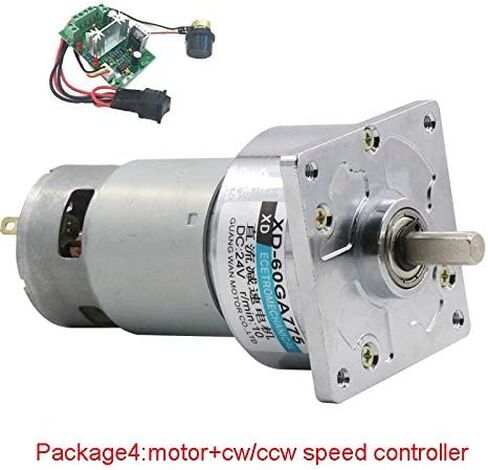 dc electronic starter Powerful Micro Permanent Magnet High Torque 24V DC Gear electronic starter, 12 Volt Slow Low Speed Adjustable Speed Reversed, DIY Driver Parts : 24v 300rpm , Voltage : Package5 ) in Kuwait