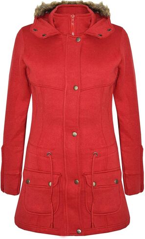 A2Z 4 Kids® Girls Coat Kids Fleece Parka Jacket Long Faux Fur Hooded Fashion Coats in Saudi Arabia