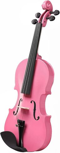 3/4 Violin for Kids Age 9-12, Violin 3/4 Size for Beginner, Student, Acoustic Fiddle with Case, Bow, Bridge, and Rosin (Pink) in Saudi Arabia