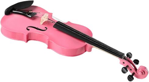 3/4 Violin for Kids Age 9-12, Violin 3/4 Size for Beginner, Student, Acoustic Fiddle with Case, Bow, Bridge, and Rosin (Pink) in Saudi Arabia