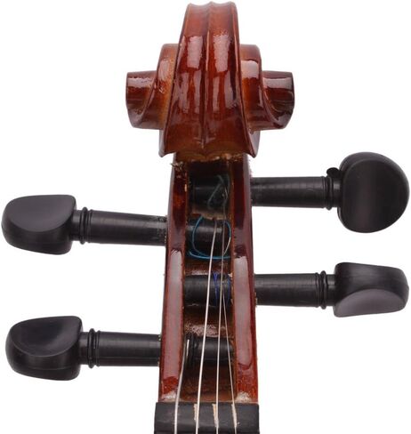 4/4 Full Size Violin, Natural Solid Wood Satin Acoustic Violin Starter Kit with Case, Bow, Rosin for Beginner Student in Saudi Arabia
